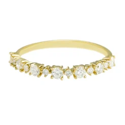 Tomfoolery Starlace Diamond Half Eternity Ring Hot