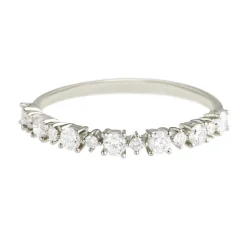Tomfoolery Starlace Diamond Half Eternity Ring Hot