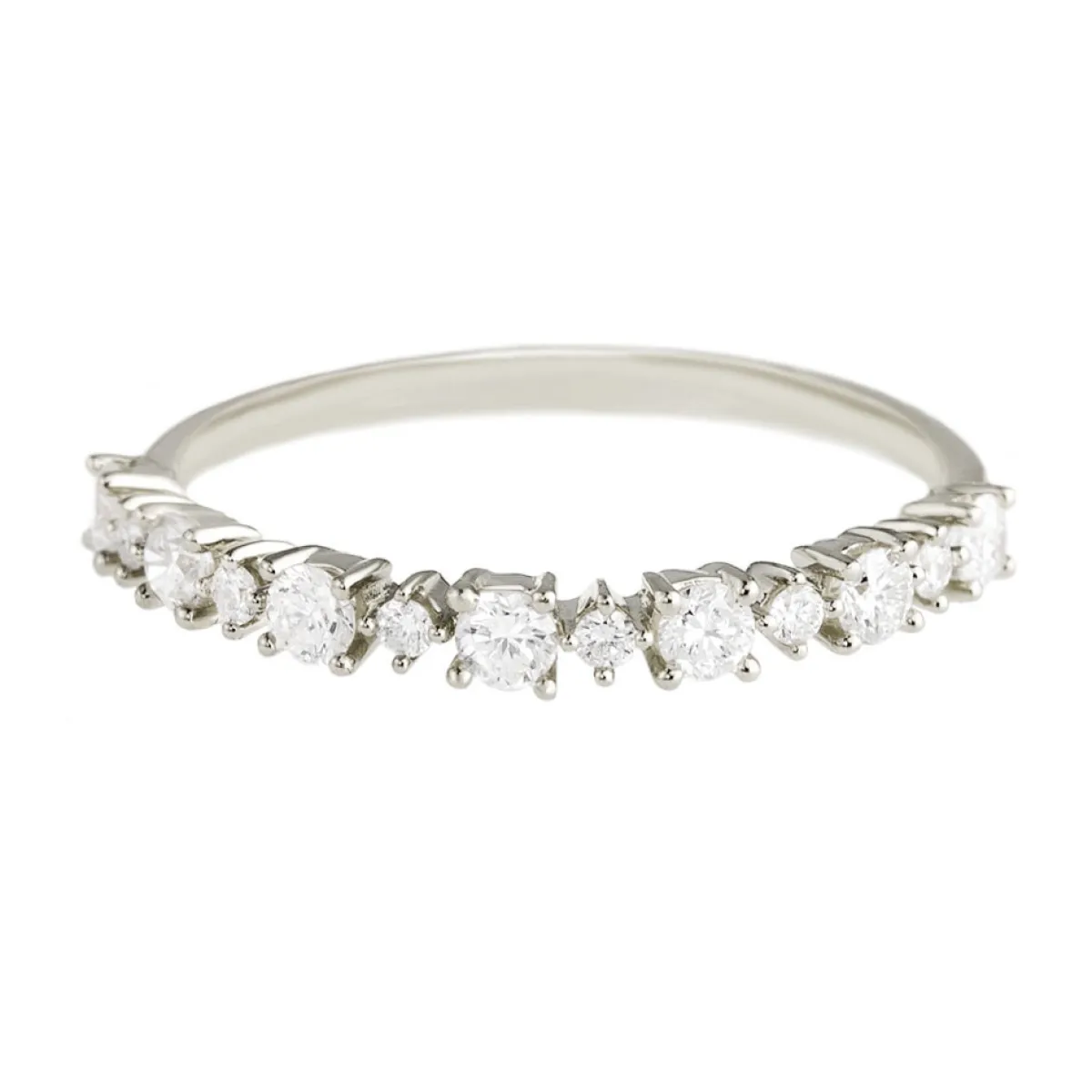 Tomfoolery Starlace Diamond Half Eternity Ring Hot