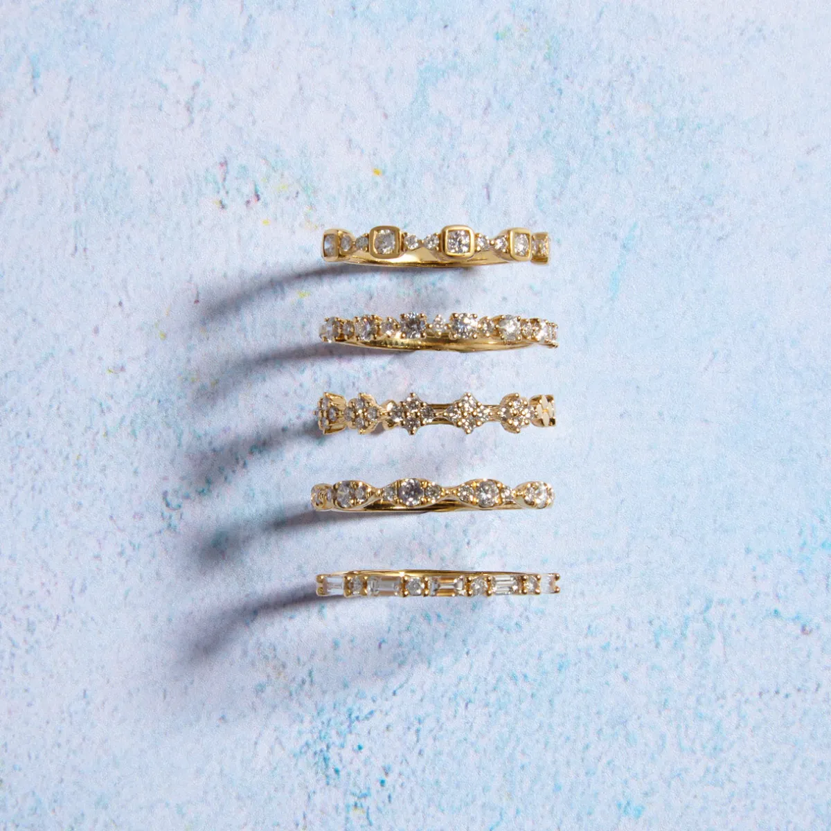 Tomfoolery Starlace Diamond Half Eternity Ring Hot