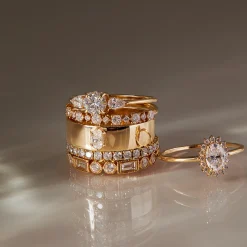 Tomfoolery Starlace Diamond Half Eternity Ring Hot
