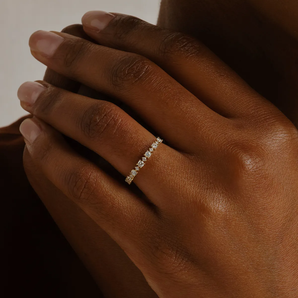 Tomfoolery Starlace Diamond Half Eternity Ring Hot