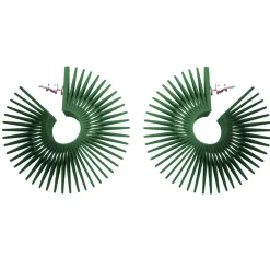 Tomfoolery Statement Hoop Earrings New