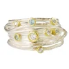 Tomfoolery Sterling Silver, Aquamarine & Diamond Wrap Ring Hot