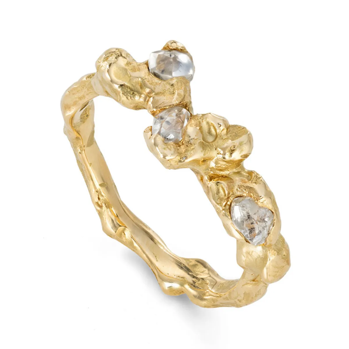 Tomfoolery Stony Coral Ring with Ocean Diamonds Discount