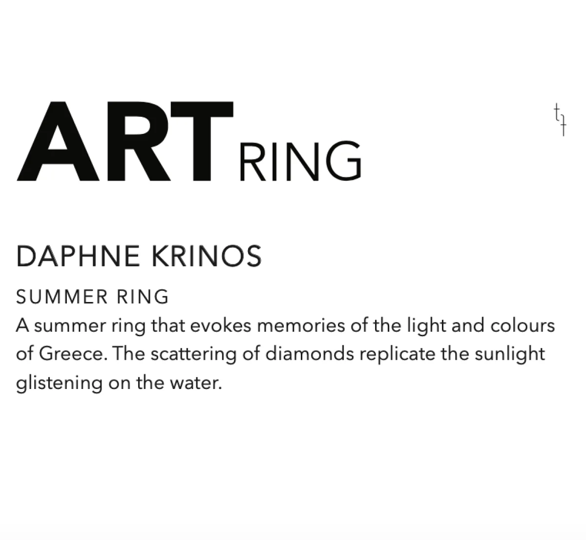 Tomfoolery Summer Art Ring New