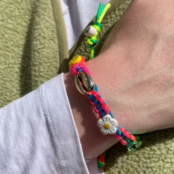 Tomfoolery Summer Fun Ceramic & Shell Drawstring Bracelet Best