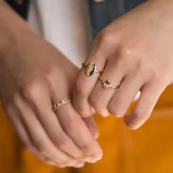 Tomfoolery Sunstone Duo Deco Ring Hot