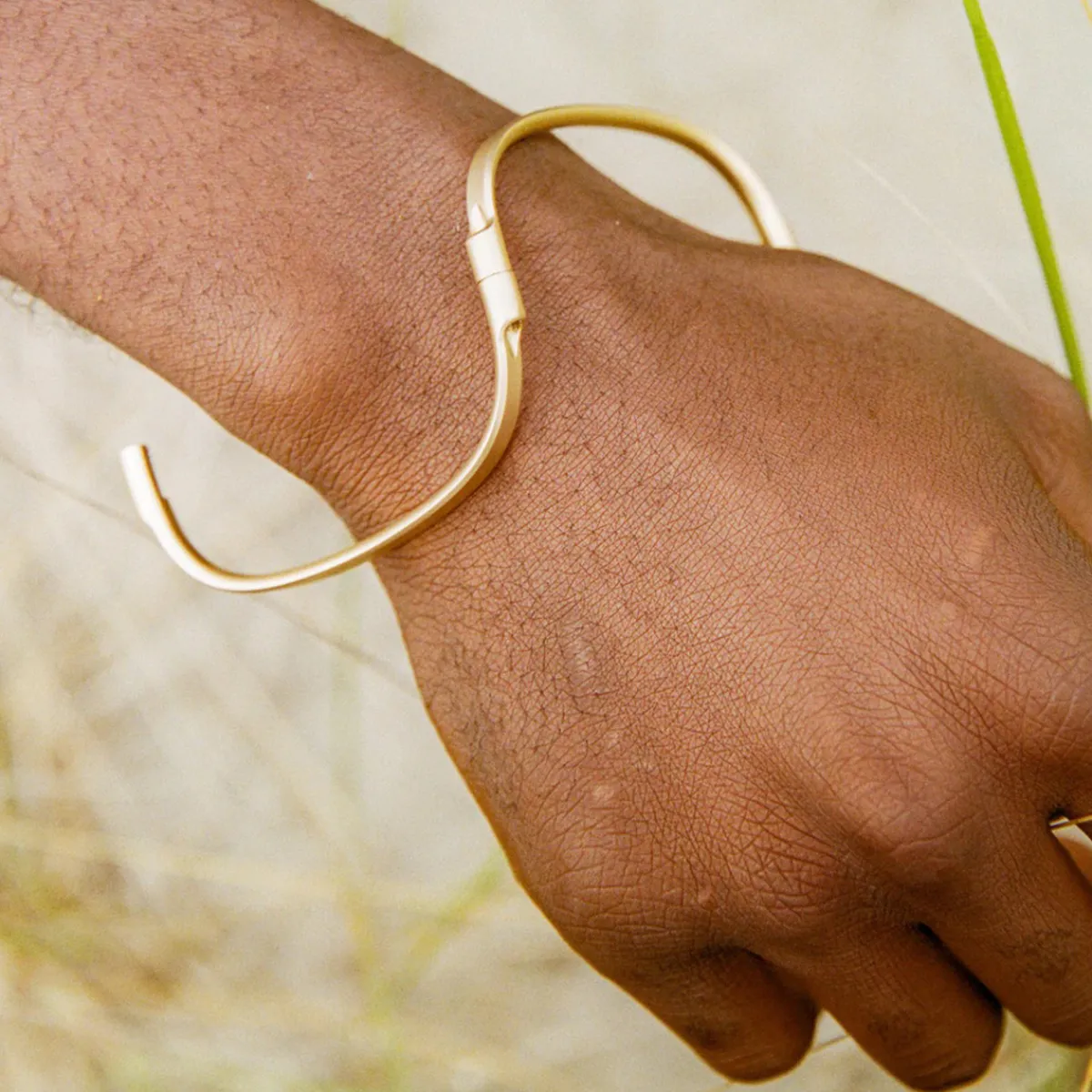 Tomfoolery Swing Cuff in Brass Sale