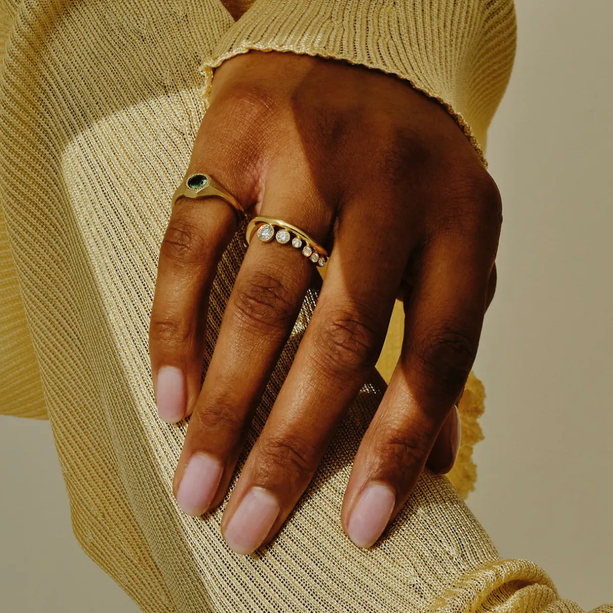 Tomfoolery Swoop & Graduated Dot Diamond Ring Best
