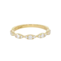 Tomfoolery Sylva Diamond Half Eternity Ring New