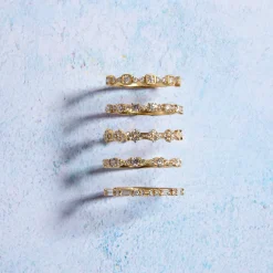 Tomfoolery Sylva Diamond Half Eternity Ring New