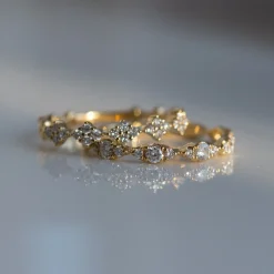 Tomfoolery Sylva Diamond Half Eternity Ring New