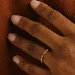 Tomfoolery Sylva Diamond Half Eternity Ring New