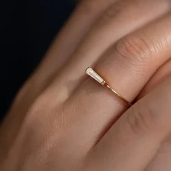 Tomfoolery Tapered Baguette Diamond Ring Outlet