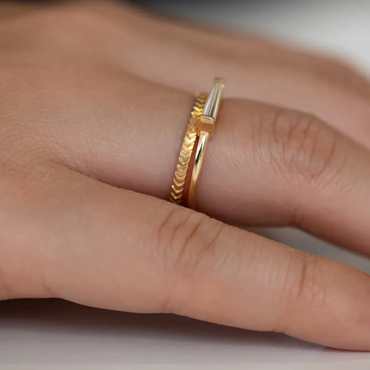 Tomfoolery Tapered Baguette Diamond Ring Outlet
