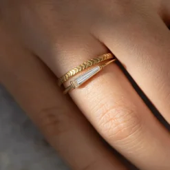 Tomfoolery Tapered Baguette Diamond Ring Outlet