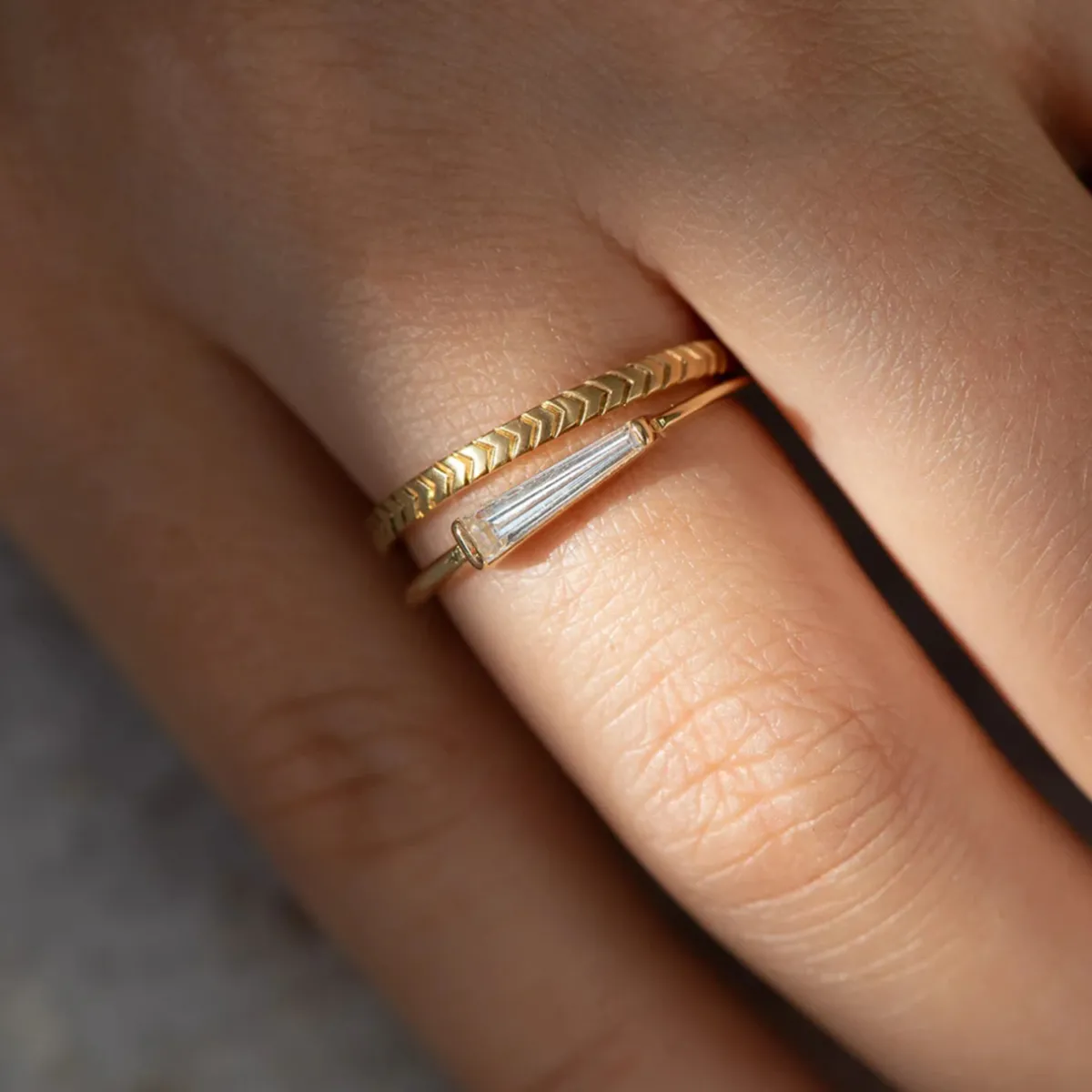 Tomfoolery Tapered Baguette Diamond Ring Outlet