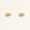 Tomfoolery Tara White Zircon Studs Best