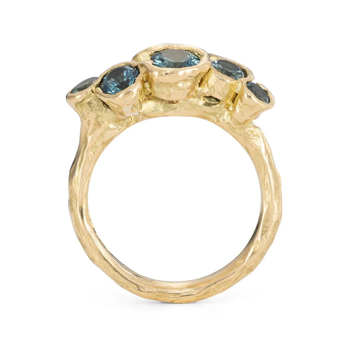Tomfoolery Teal Porth Sapphire Ring Clearance
