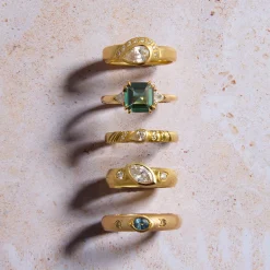 Tomfoolery Teal Sapphire Band Clearance