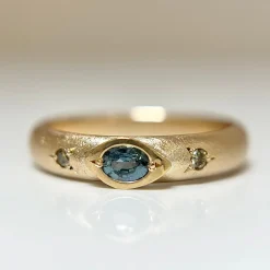 Tomfoolery Teal Sapphire Band Clearance
