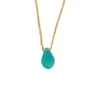 Tomfoolery Teardrop  Necklace Gold Filled Clearance