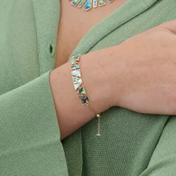 Tomfoolery Tesserae Large Pearl Inlay Mini Bracelet Online