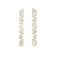 Tomfoolery Tesserae Pearl Inlay Short Drop Earrings Best