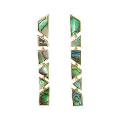 Tomfoolery Tesserae Pearl Inlay Short Drop Earrings Best