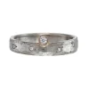 Tomfoolery Textured White Gold Diamond Band Fashion