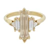 Tomfoolery TF Exclusive Champagne Theda Hex Ring Discount