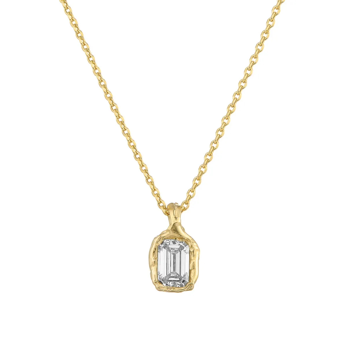 Tomfoolery tf Exclusive Emerald Lab Diamond Pendant Outlet