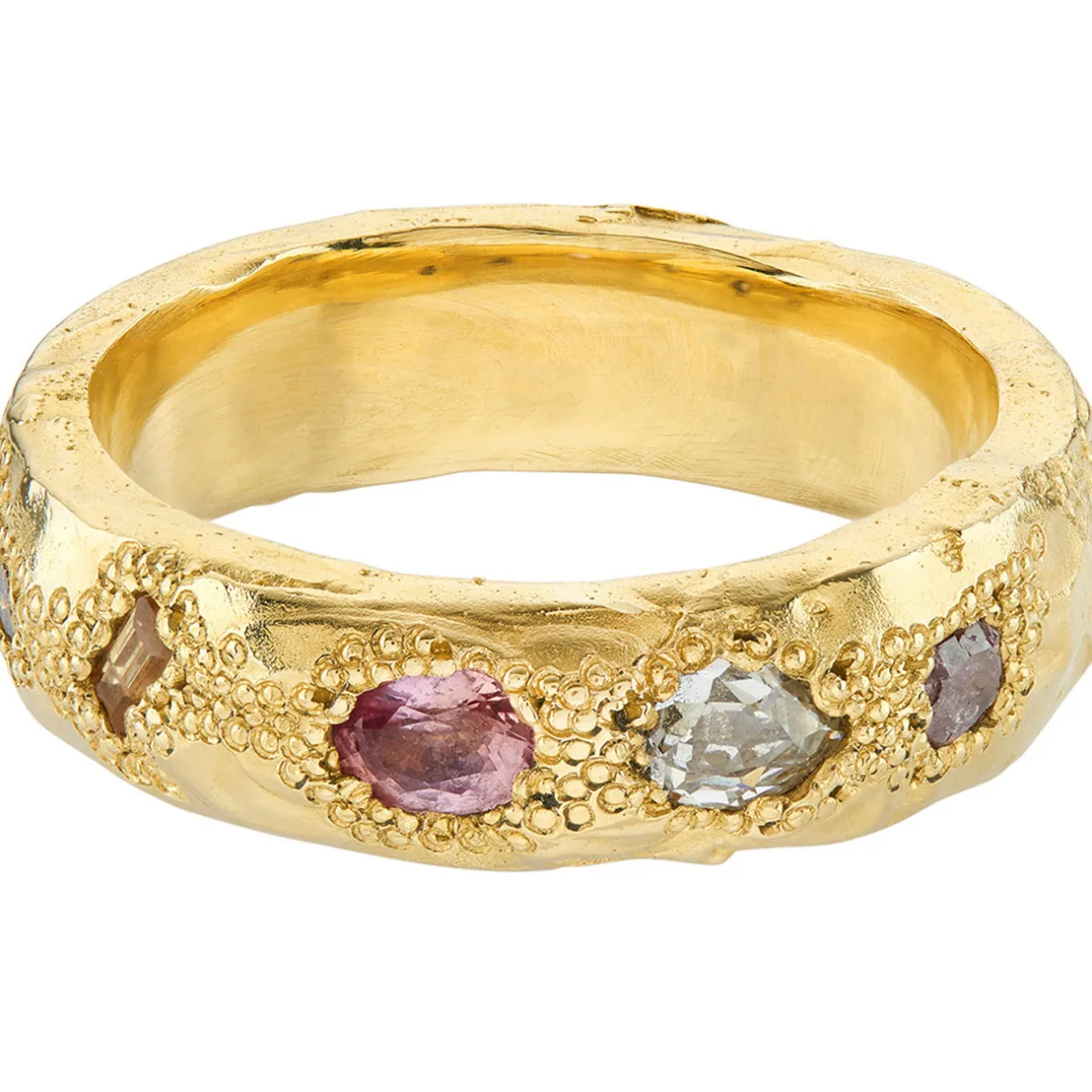 Tomfoolery tf Exclusive 6mm Scatter Band With Diamonds & Sapphires Best