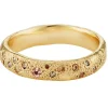 Tomfoolery tf Exclusive 4mm Scatter Band With Diamonds and Sapphires Hot
