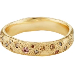 Tomfoolery tf Exclusive 4mm Scatter Band With Diamonds and Sapphires Hot