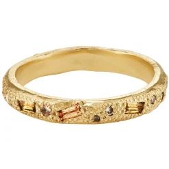 Tomfoolery tf Exclusive 3mm Scatter Band with Diamonds & Sapphires Fashion