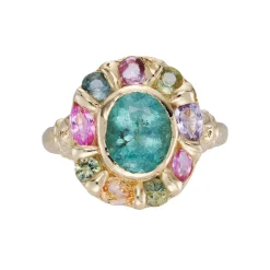 Tomfoolery tf Exclusive Paraiba Tourmaline & Sapphire Kaleidoscope Ring Best