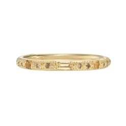 Tomfoolery tf Exclusive Peach Sapphire & Champagne Diamond Band Sale