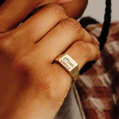 Tomfoolery tf Exclusive Peti Hallmark Diamond Signet Ring Online
