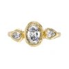 Tomfoolery tf Exclusive Three Stone Oval & Pear Lab Diamond Ring Hot