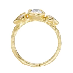 Tomfoolery tf Exclusive Three Stone Oval & Pear Lab Diamond Ring Hot