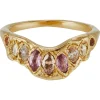 Tomfoolery tf Exclusive V Shaped Marquise Peach Ring New