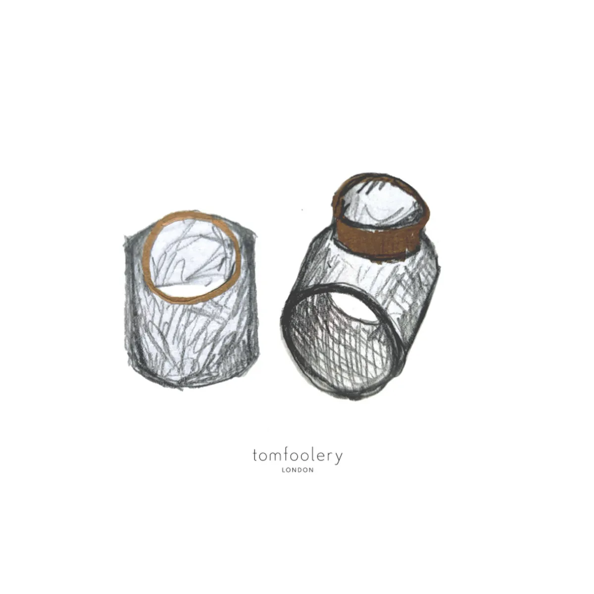 Tomfoolery The Carved Shield Shape Art Ring Fashion