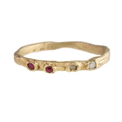 Tomfoolery The ‘Frankie’ Diamond & Ruby Ring New