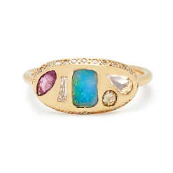 Tomfoolery The Lueen Multi Gemstone Ring New
