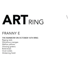 Tomfoolery The Rainbow on October 16 Art Ring Best