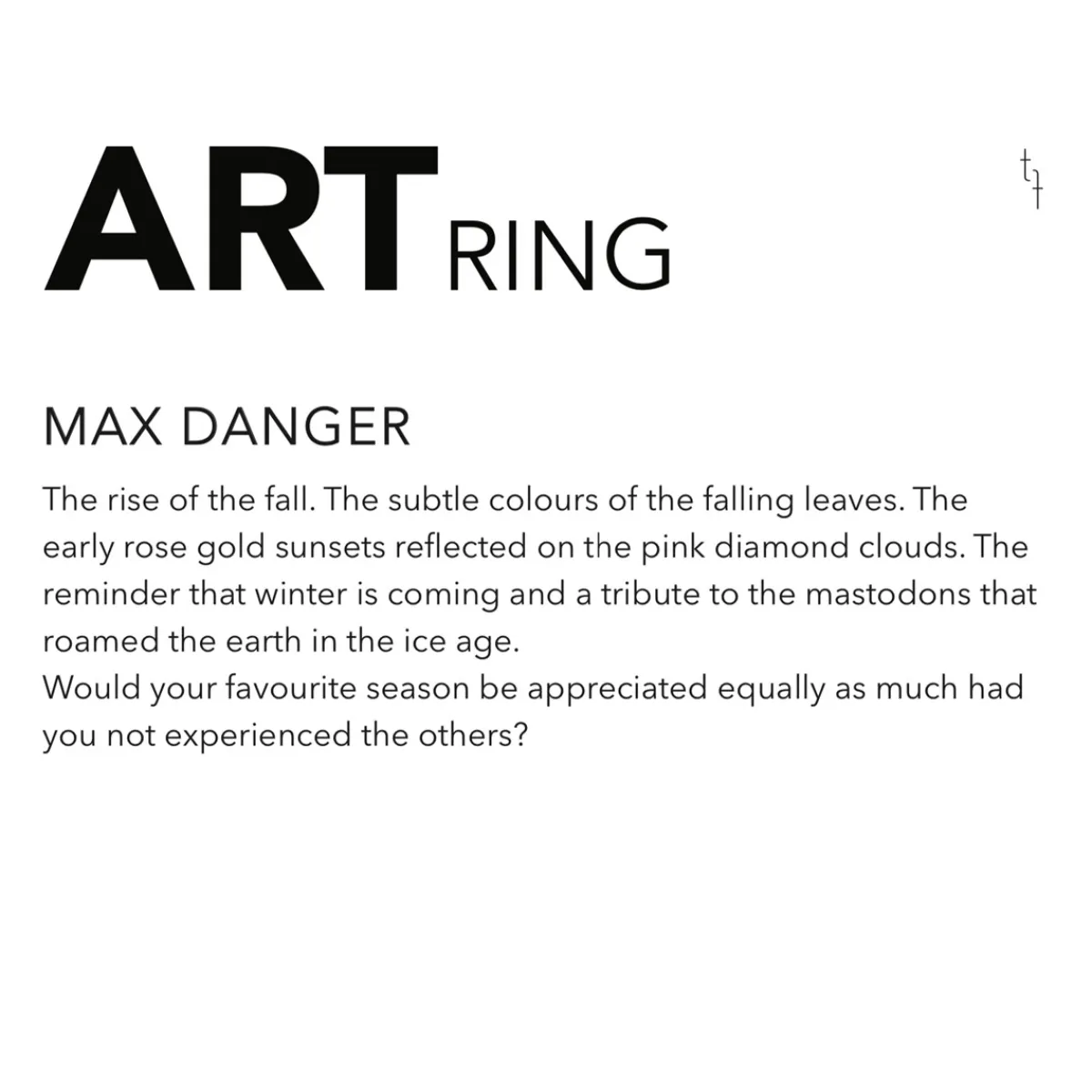 Tomfoolery The Rise of the Fall Art Ring Online