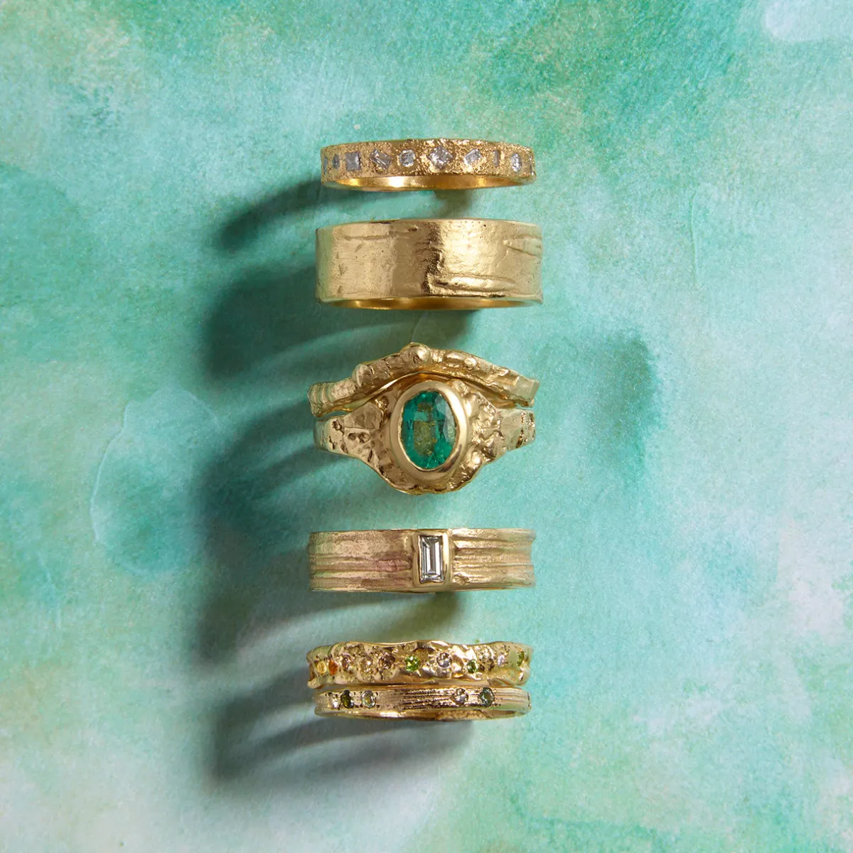 Tomfoolery “The Sun” Geometric Eternity Band Clearance