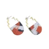 Tomfoolery Thora Earrings in Rust Sale